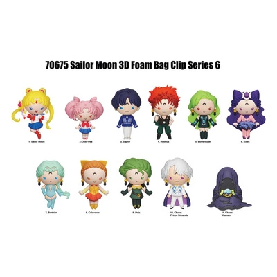 Gacha Sailor Moon 3D PVC Bag Clips Series 6