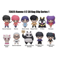 Gacha Ranma 1/2 3D PVC Bag Clips Series 1
