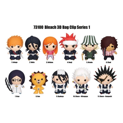 Gacha Bleach 3D PVC Bag Clips Series 1