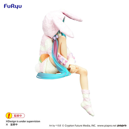 Figurka Hatsune Miku Noodle Stopper PVC Statue Rabbit Ear Hood Pajama 14 cm