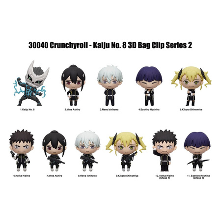 Gacha Kaiju No. 8 PVC Bag Clips Series 2