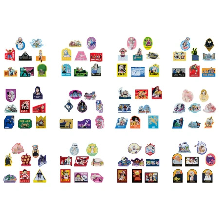 Naklejki Bandai Ichiban Kuji One Piece H Prize Flake Zestaw 8 szt