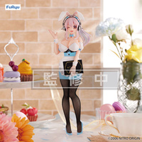 Figurka Super Sonico BiCute Bunnies Waitress Light Blue Color Ver. 28 cm