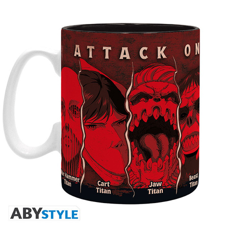 Kubek Attack on Titan - Tytani - 460ml