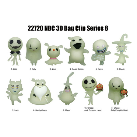 Gacha Nightmare Before Christmas 3D Glow in the Dark Series 8 
