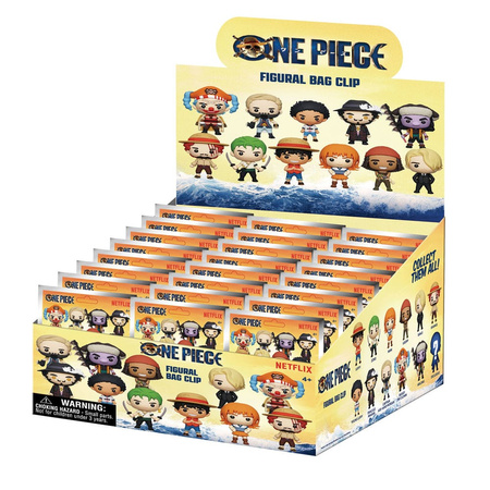 Gacha One Piece 3D PVC Bag Clips Netflix Series 1