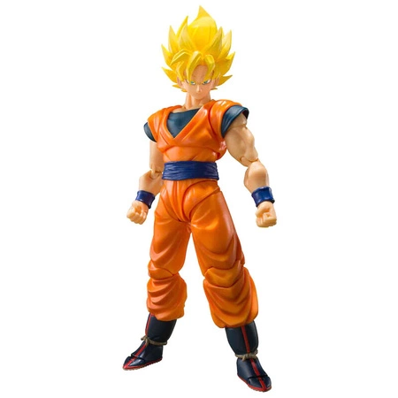 S.H Figuarts Dragon Ball Son Goku Super Saiyan + Teleport Kamehameha Set 14cm