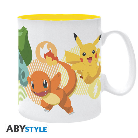 Kubek  Pokemon - Pikachu i startery - 460ml