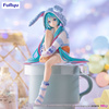 Figurka Hatsune Miku Noodle Stopper Hatsune Miku Rabbit Ear Hood Pajama Blue Color 14 cm