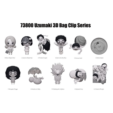 Gacha Uzumaki 3D PVC Bag Clips Series 1