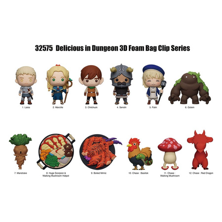 Gacha Delicious in Dungeon PVC Bag Clips Series 1