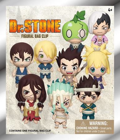 Gacha Dr. Stone 3D PVC Bag Clips Series 1