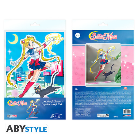 Figurka Akrylowa XXL - Sailor Moon Sailor Moon & Luna  24cm