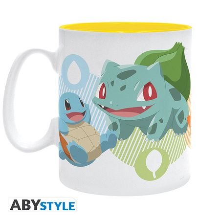 Kubek  Pokemon - Pikachu i startery - 460ml