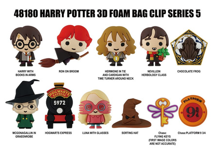 Gacha Harry Potter 3D PVC Bag Clips Series 5
