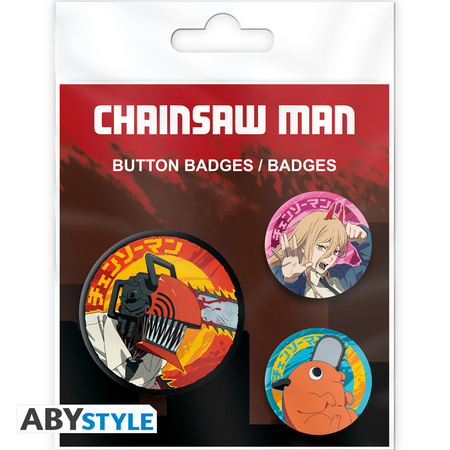 Zestaw przypinek Chainsaw Man