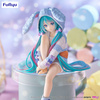 Figurka Hatsune Miku Noodle Stopper Hatsune Miku Rabbit Ear Hood Pajama Blue Color 14 cm