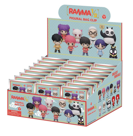 Gacha Ranma 1/2 3D PVC Bag Clips Series 1