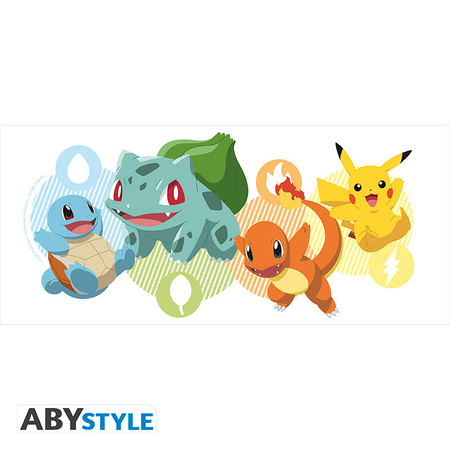 Kubek  Pokemon - Pikachu i startery - 460ml