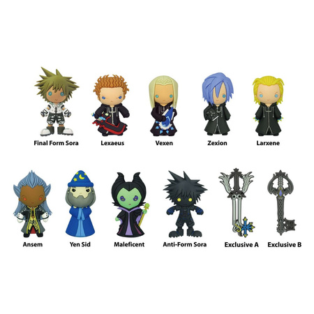 Gacha Kingdom Hearts PVC Bag Clips Series 2