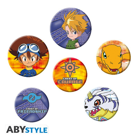 Zestaw  Przypinek Digimon
