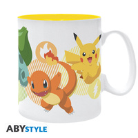 Kubek  Pokemon - Pikachu i startery - 460ml