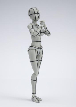 Figma S.H. Figuarts Body Chan Kentaro Yabuki Wireframe Gray Color Version 14 cm