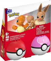 MEGA Construx Pokémon Pokeball Charmander i Eevee 18 cm