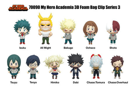 Gacha My Hero Academia 3D PVC Bag Clips Series 3