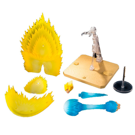S.H Figuarts Dragon Ball Son Goku Super Saiyan + Teleport Kamehameha Set 14cm