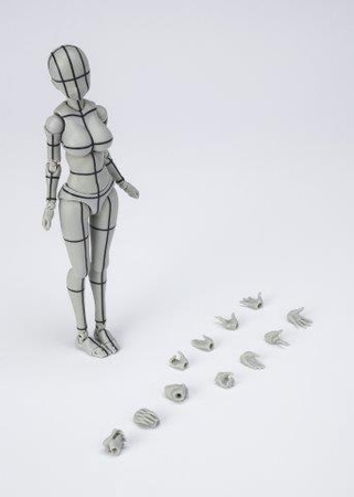 Figma S.H. Figuarts Body Chan Kentaro Yabuki Wireframe Gray Color Version 14 cm