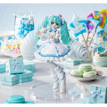 Figurka Hatsune Miku Luminasta x Cinnamoroll White Dress 19cm