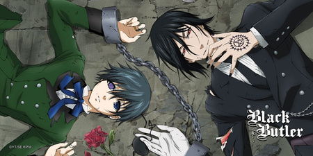 Podkładka pod mysz i klawiaturę Black Butler XXL Ciel x Sebastian