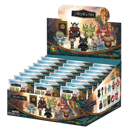 Gacha How to train your Dragon 3D PVC Bag Clips 2025 Movie 