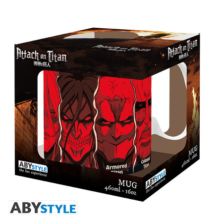 Kubek Attack on Titan - Tytani - 460ml