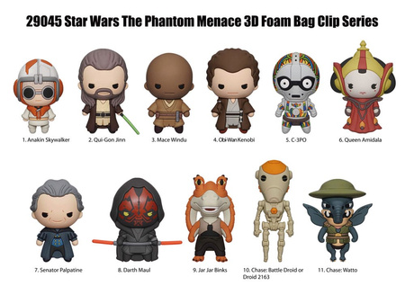 Gacha Star Wars 3D PVC Bag Clips