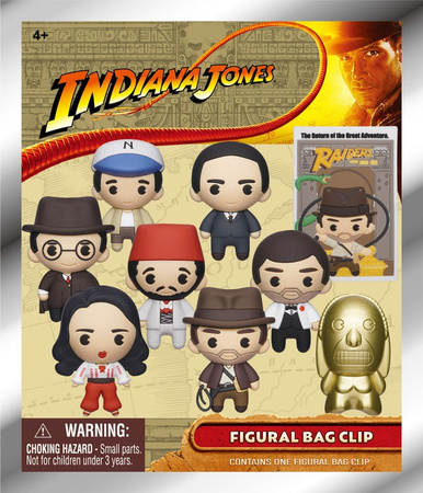 Gacha Indiana Jones 3D PVC Bag Clips