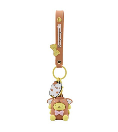 Brelok Sanrio Animal Series Keychain with Hand Strap Pompompurin 5 cm