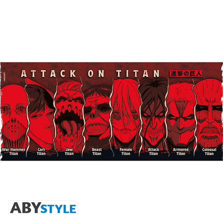 Kubek Attack on Titan - Tytani - 460ml