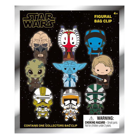 Gacha Star Wars-EP III Revenge Of Sith 3D PVC Bag Clips Series 1