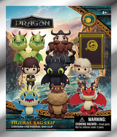 Gacha How to train your Dragon 3D PVC Bag Clips 2025 Movie 