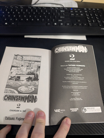 Manga ANG Chainsaw Man, Vol. 2 Z Defektem