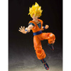 S.H Figuarts Dragon Ball Son Goku Super Saiyan + Teleport Kamehameha Set 14cm