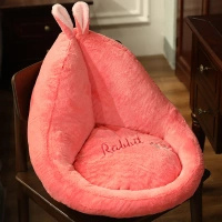 Poduszka siedzisko Różowy królik