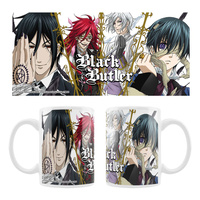Kubek Kuroshitsuji Black Butler Sebastian, Grell, Ash, Ciel