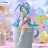 Figurka Hatsune Miku Noodle Stopper Hatsune Miku Rabbit Ear Hood Pajama Blue Color 14 cm