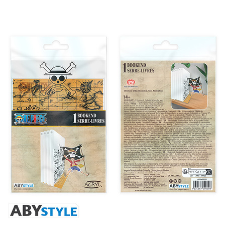 Stojak do książek akrylowy One Piece - Luffy with his flag 15cm