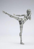 Figma S.H. Figuarts Body Chan Kentaro Yabuki Wireframe Gray Color Version 14 cm
