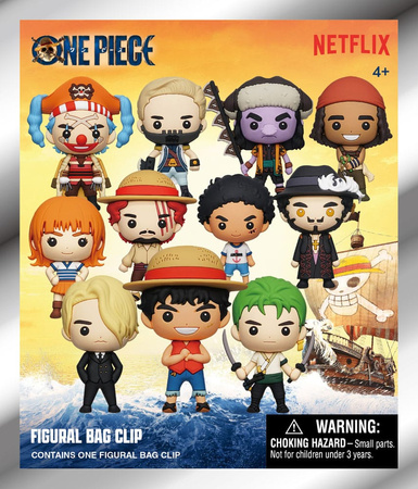 Gacha One Piece 3D PVC Bag Clips Netflix Series 1