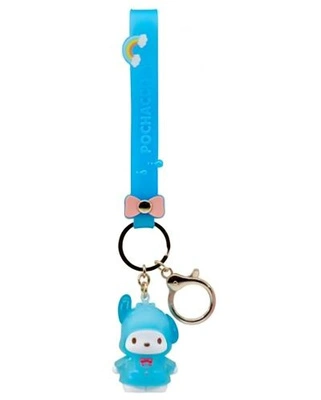 Brelok Sanrio Raincoat Series Keychain with Hand Strap Pochacoo 5 cm